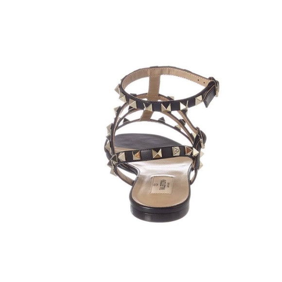 VALENTINO ROCKSTUD CAGED LEATHER ANKLE STRAP SANDAL SIZE 36 - Picture 3 of 3